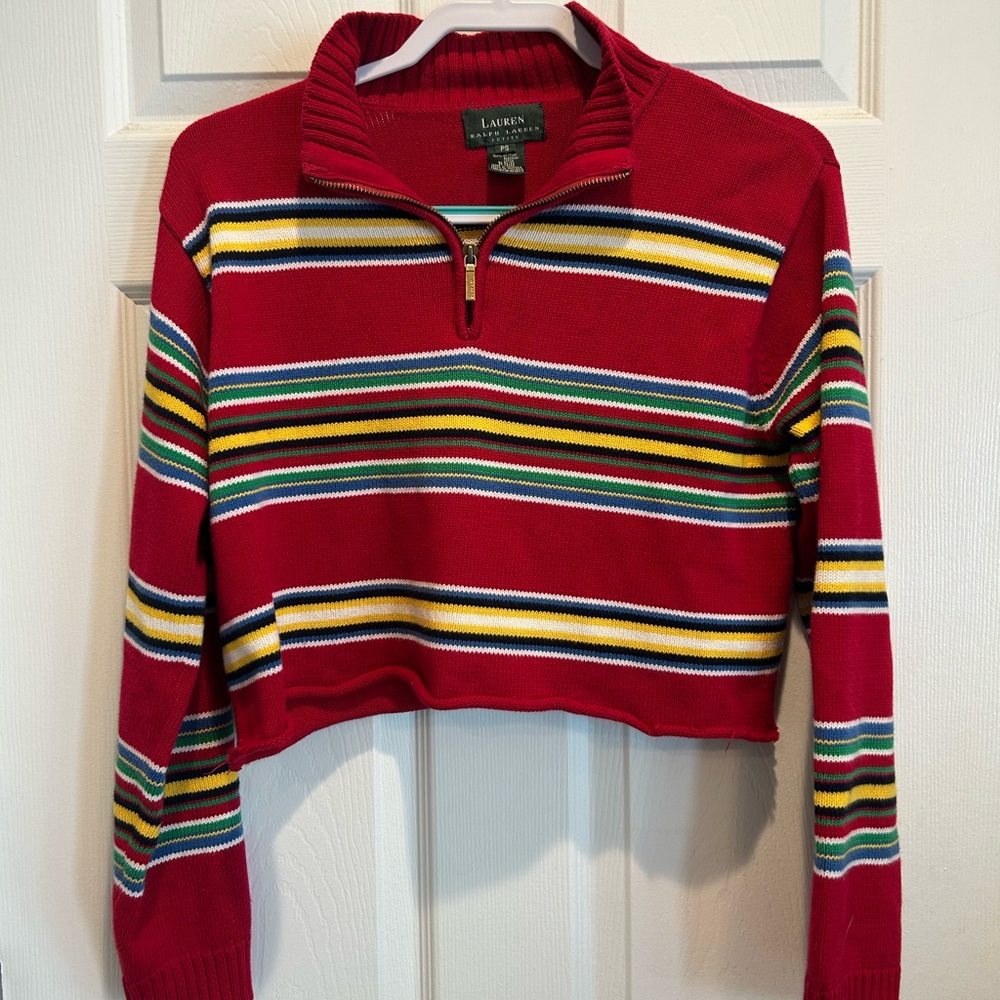 Ralph Lauren Red Knit Sweater
